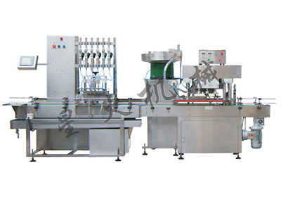 直線式重力自流式灌裝旋蓋線