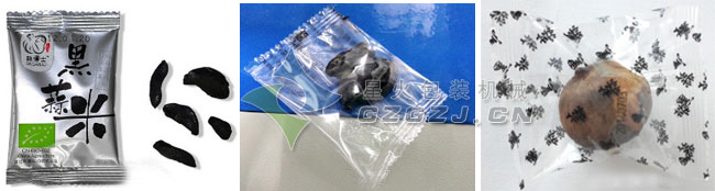 蒜頭shou立包裝機(jī)樣品展示