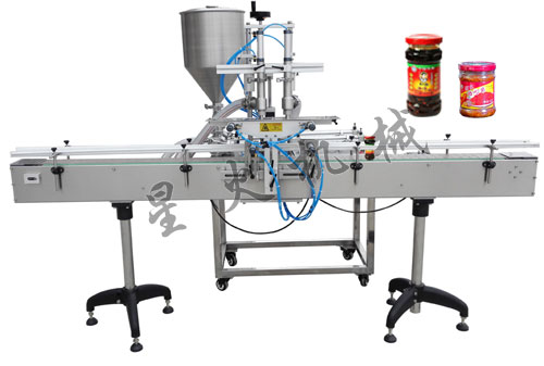 雙頭自動辣椒醬灌裝機